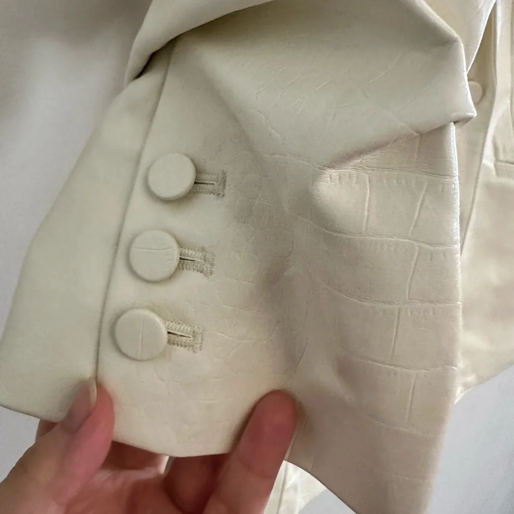 NWT| Cinq a Sept 'Kylie' Faux Croc Embossed Jacket Blazer - Picture 11 of 16